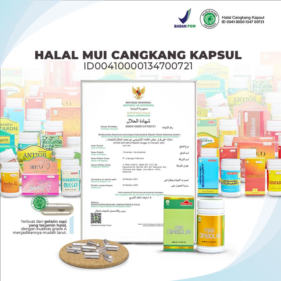 DIABOLIN for Diabetes • 30 Capsules • PT Unique Herbamed Indonesia - Image 5