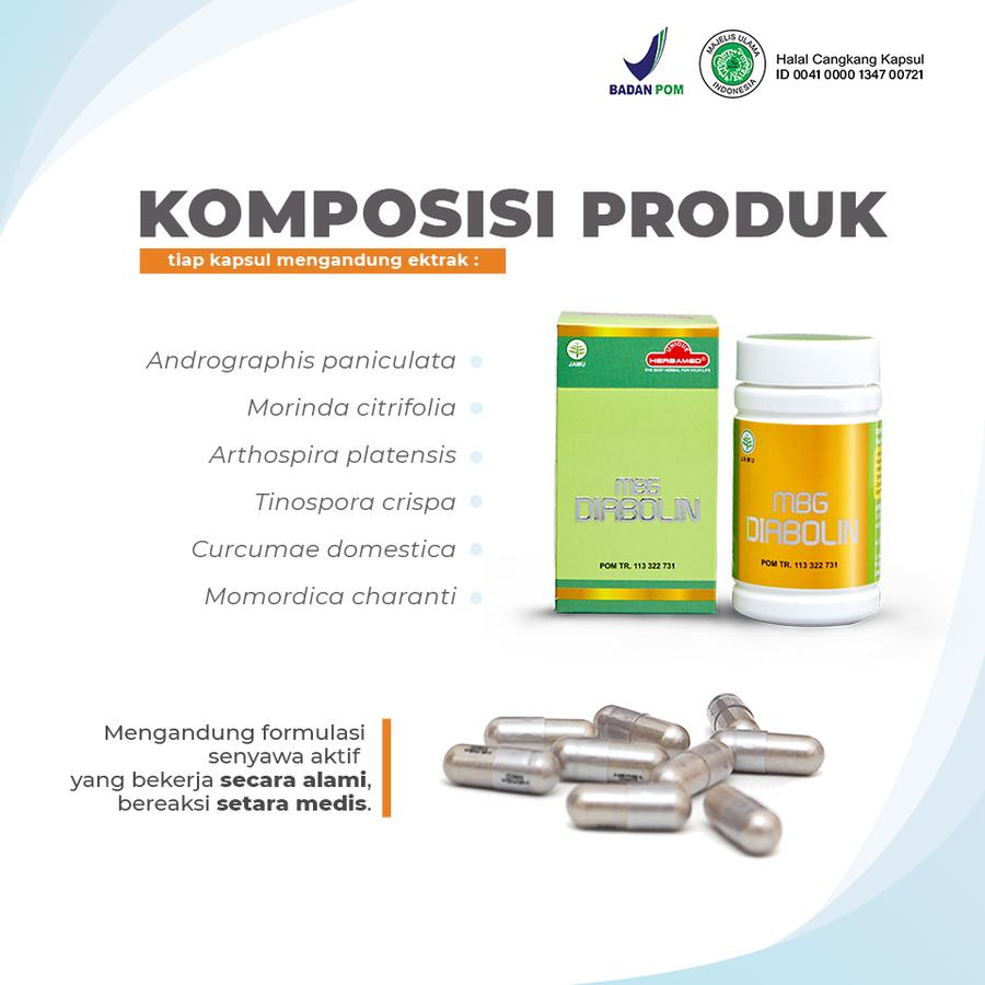 DIABOLIN for Diabetes • 30 Capsules • PT Unique Herbamed Indonesia - Image 3