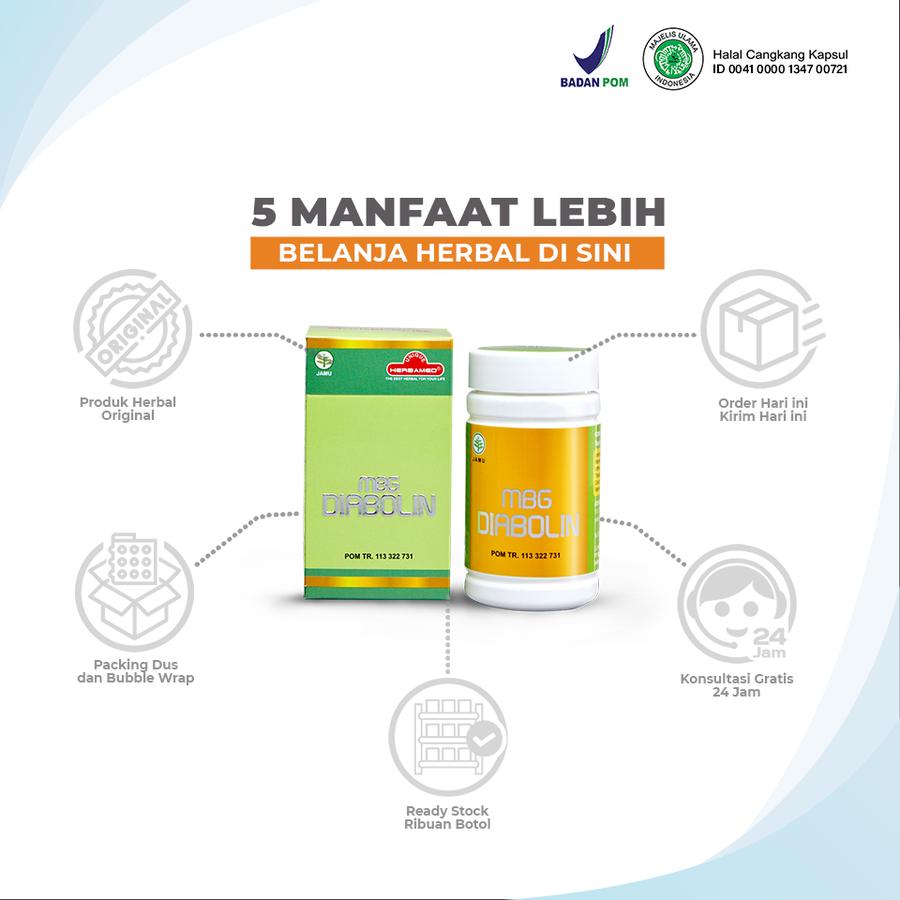 DIABOLIN for Diabetes • 30 Capsules • PT Unique Herbamed Indonesia - Image 2
